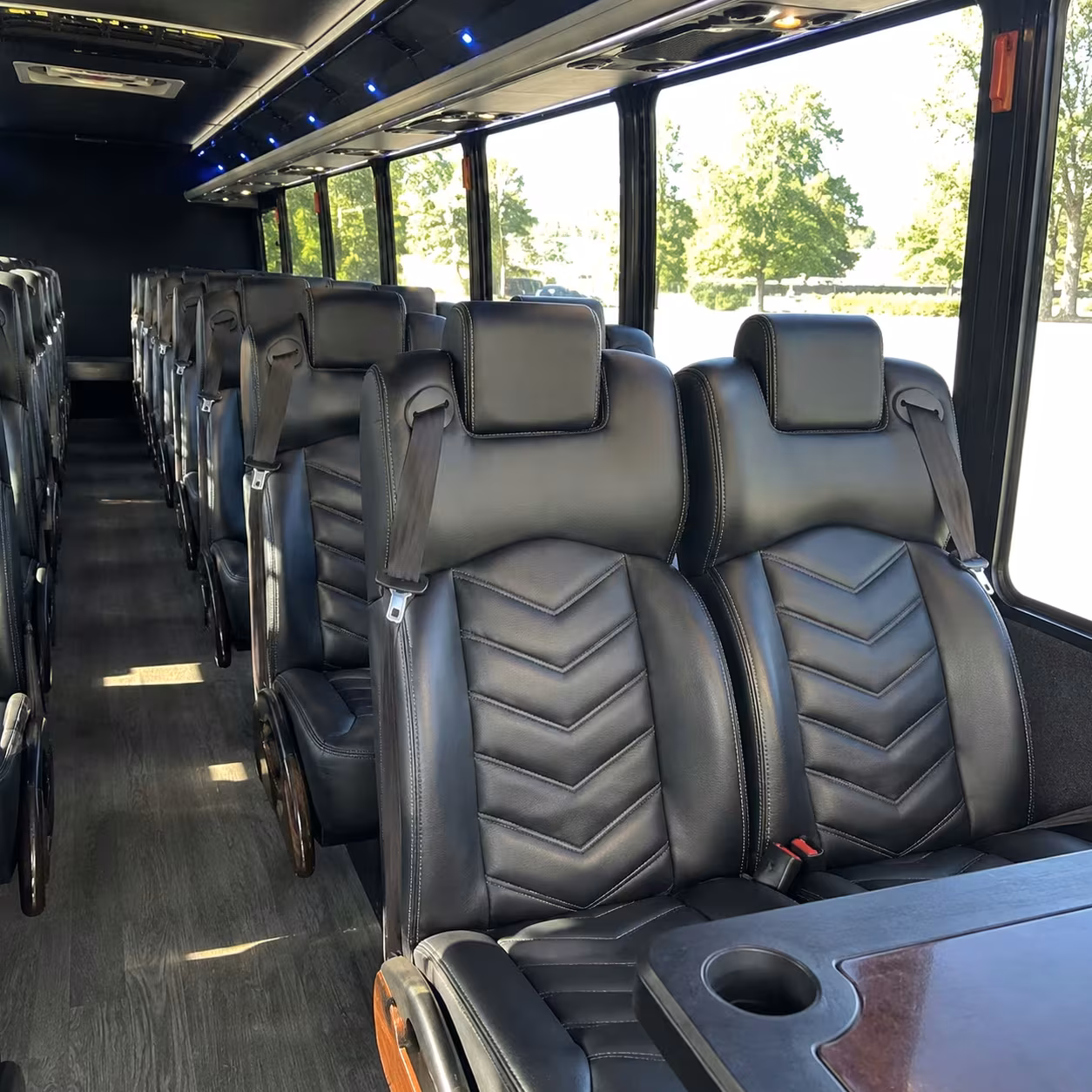 28 passenger minibus interior