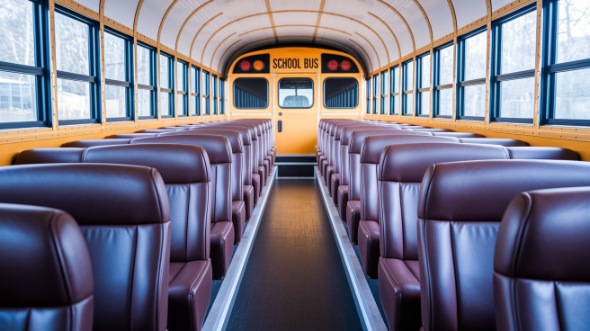 school bus rental interior yakima