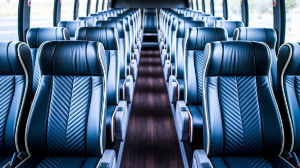 yakima 56 passenger charter bus inside